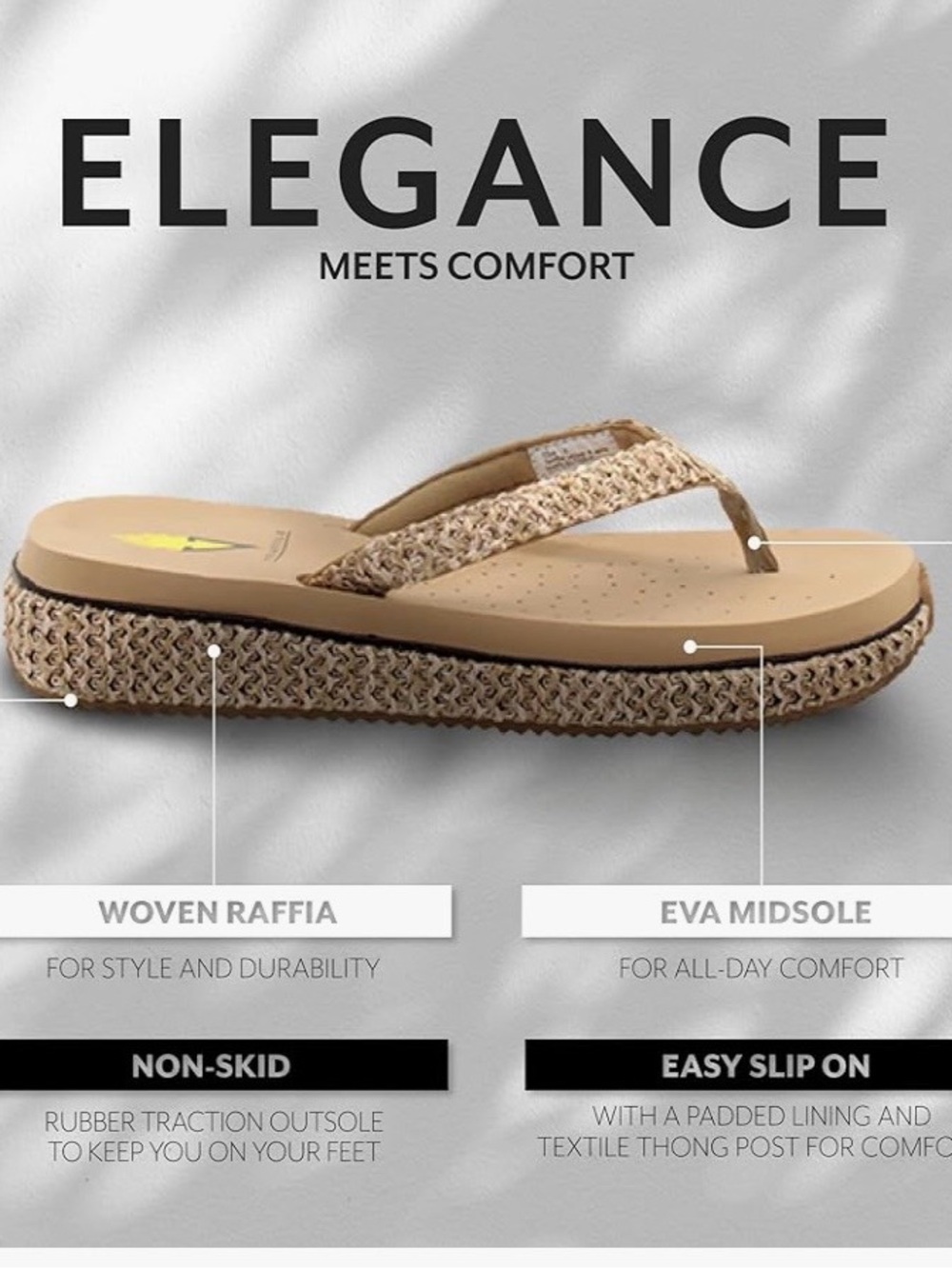 Volatile Palau Natural Raffia Flip Flop - Picture 9 of 11
